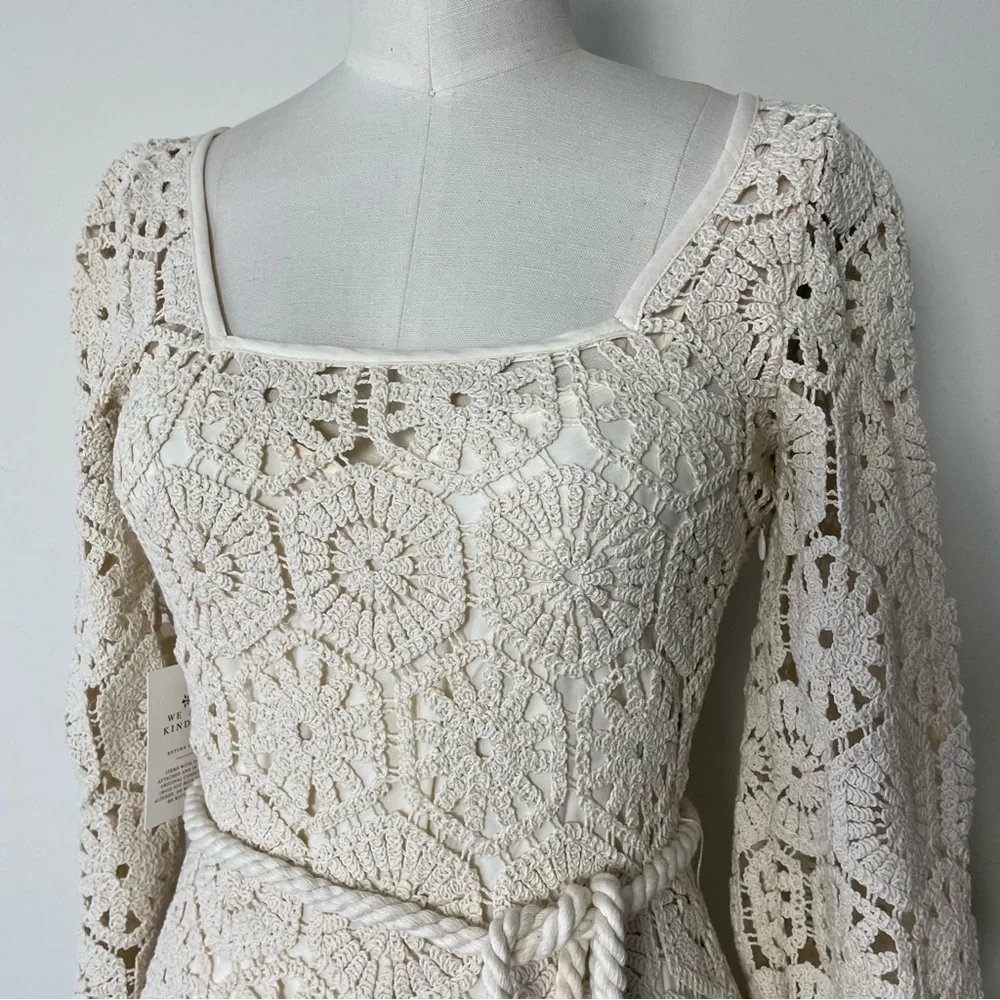 Q13/14 WE ARE KINDRED Luna Crochet Midi Dress - Picture 5 of 16